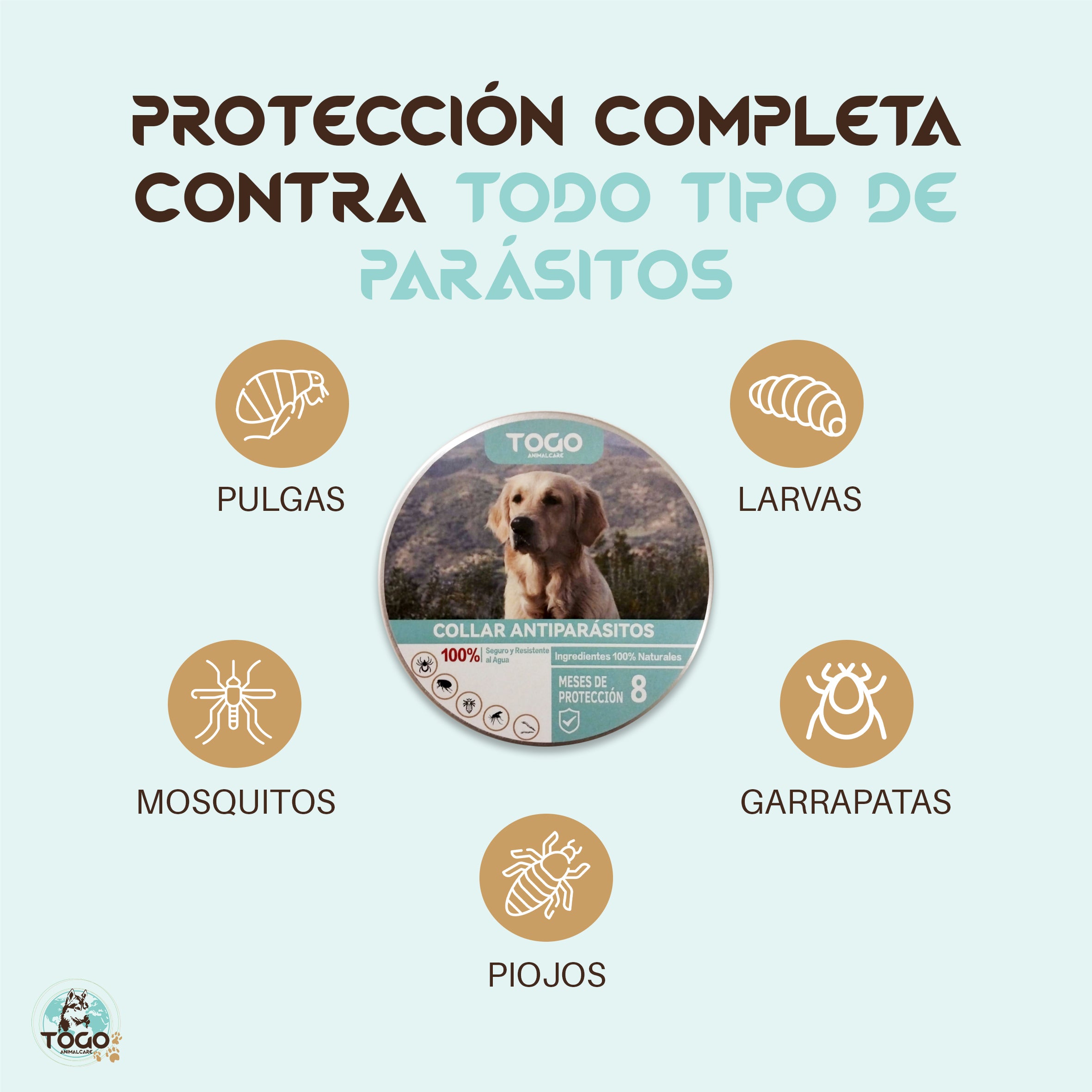 Collares Repelente Antipulgas y Garrapatas para Perros y Gatos | 8 Meses de Protección | Waterproof (2 unidad al 70%)