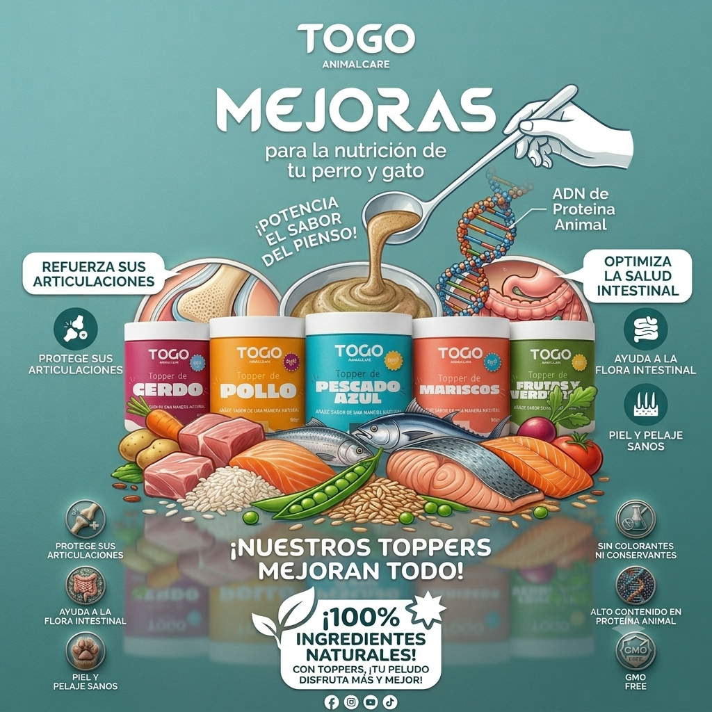 TOGO Vitality Collection: El boost de sabor y proteína que su pienso necesita. 5unidades